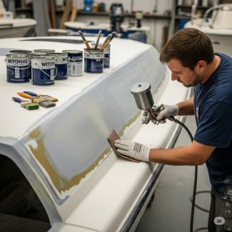 Boat Paint Repair – Professional Touch-Up and Restoration for a Flawless Finish