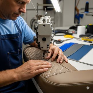 Boat Upholstery Repair – Custom Stitching and Marine-Grade Materials