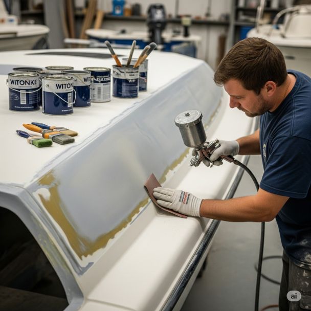 Boat Paint Repair – Professional Touch-Up and Restoration for a Flawless Finish