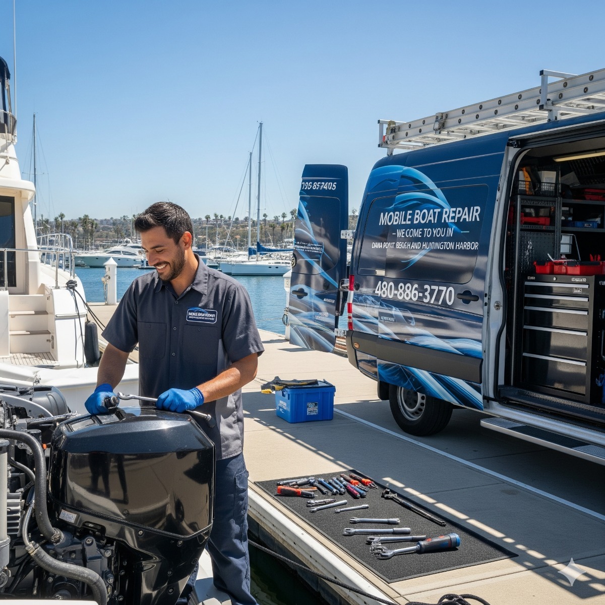 Mobile Boat Repair – We Come to You in Dana Point, Newport Beach and Huntington Harbor.