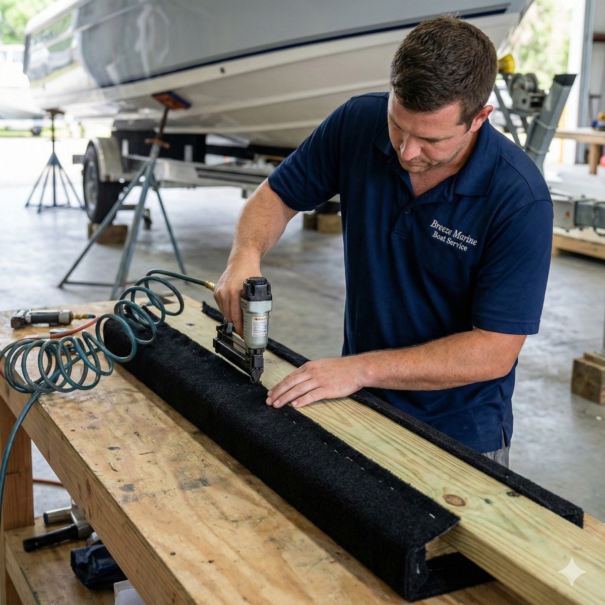 Trailer Bunk Board & Carpet Replacement