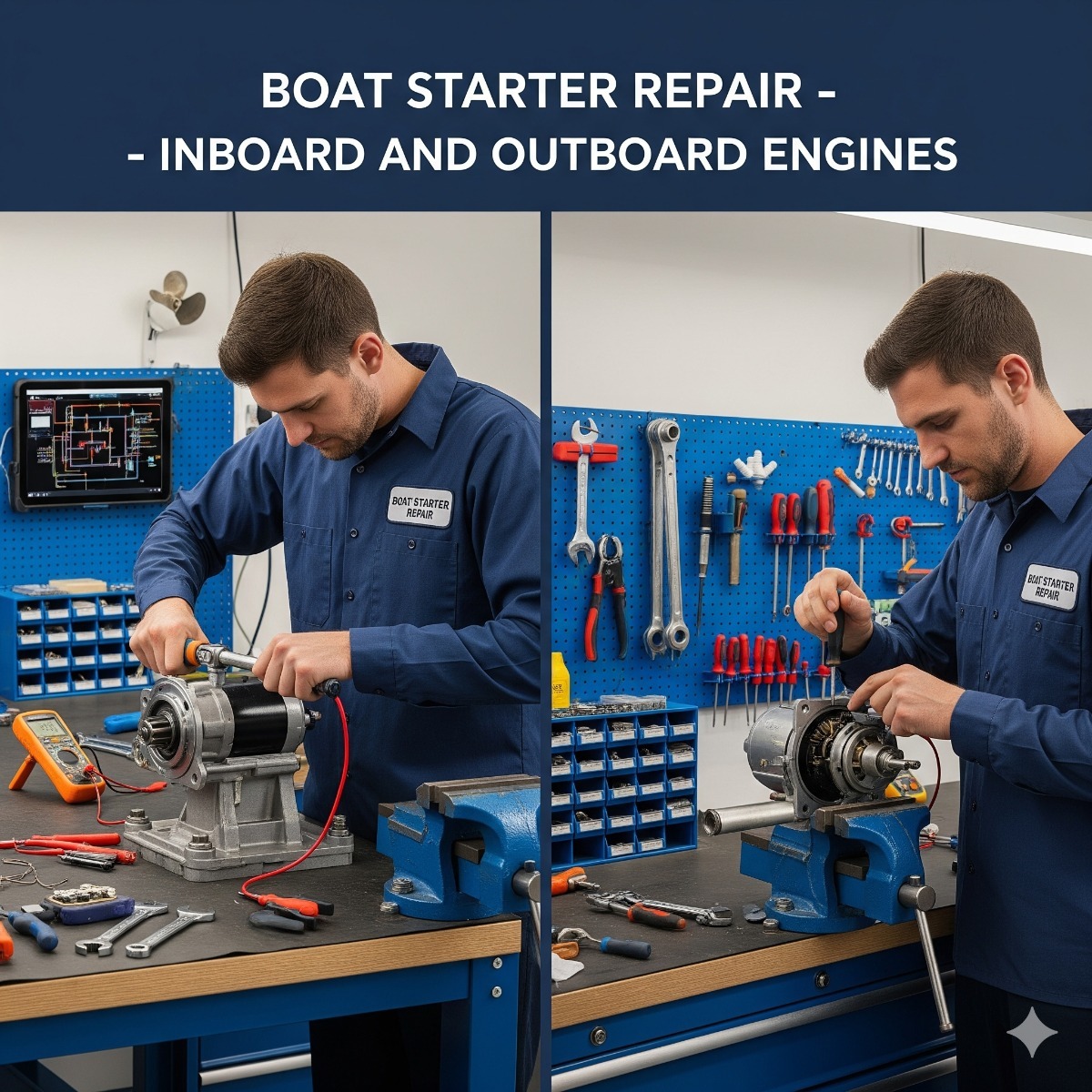 Marine Starter Motor & Solenoid Service