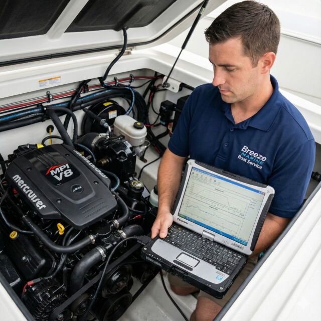 Luz de check engine en un bote con EFI: qué significan los códigos