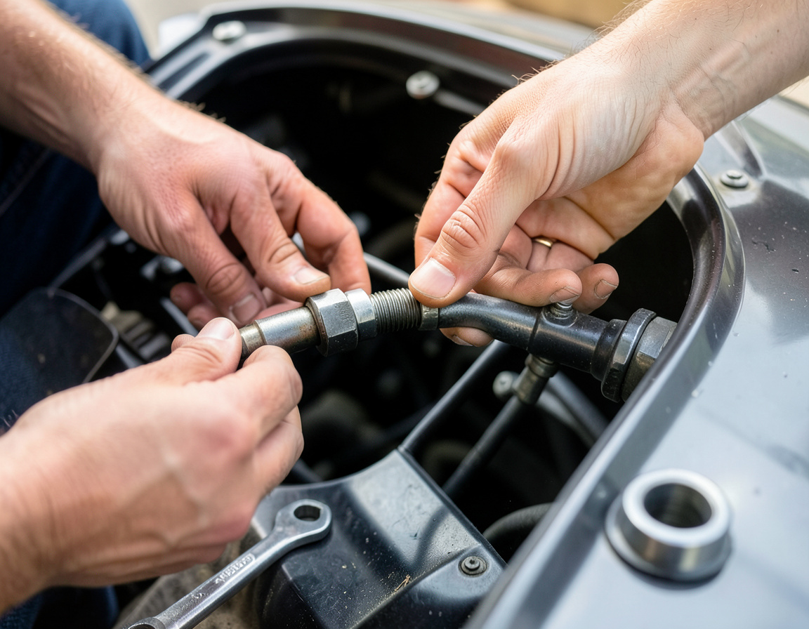 Regulacja tulejki linki zmiany biegów przy mechanizmie silnika przyczepnego