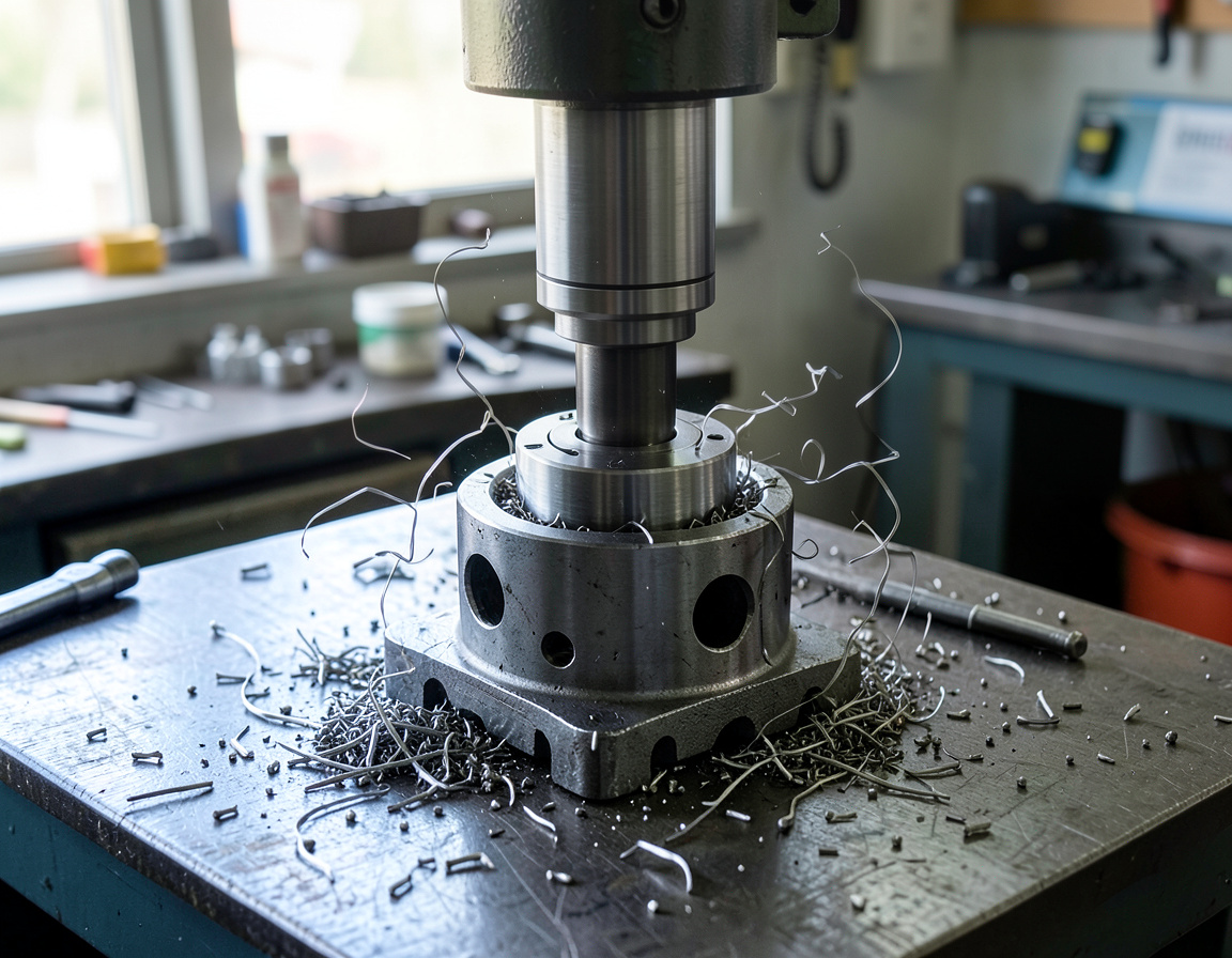 Vertical boring of an engine block cylinder