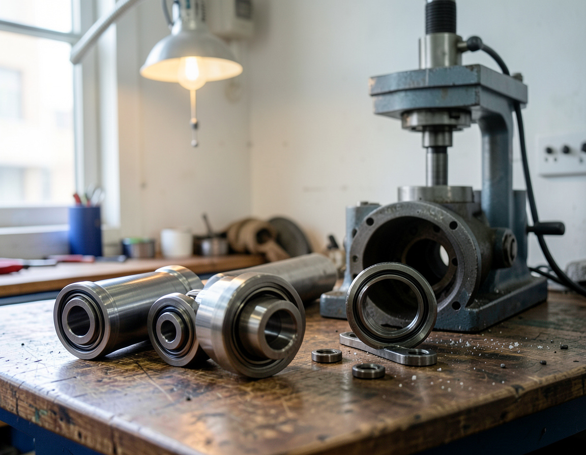 Stainless steel pump shafts and bearings for a rebuild